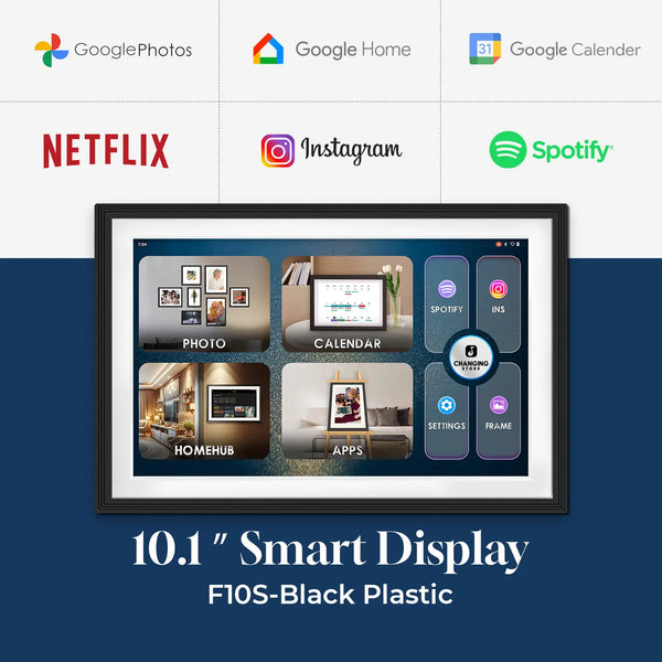 10.1" Smart Display F10S-Black Plastic