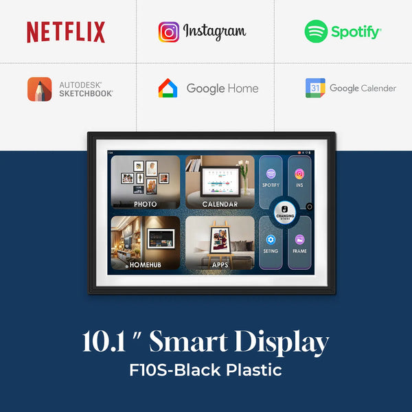 10.1" Smart Display F10S-Black Plastic