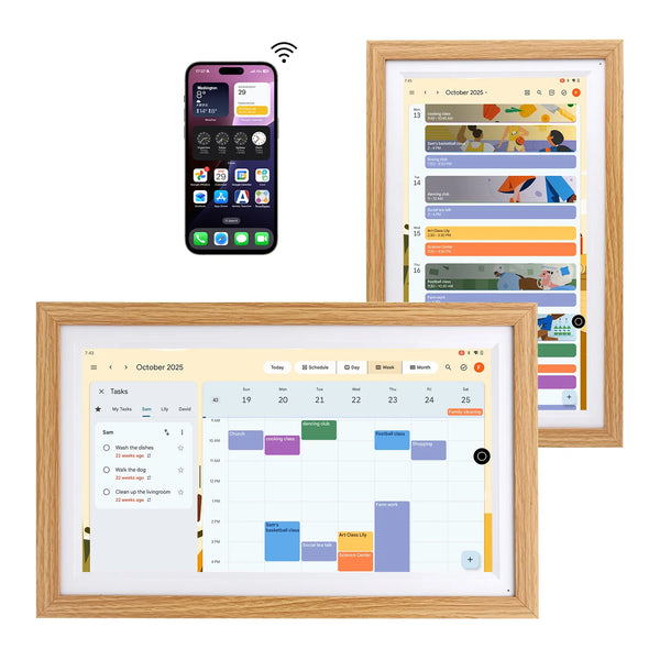 15.6" Smart Display F16S-Oak Wood